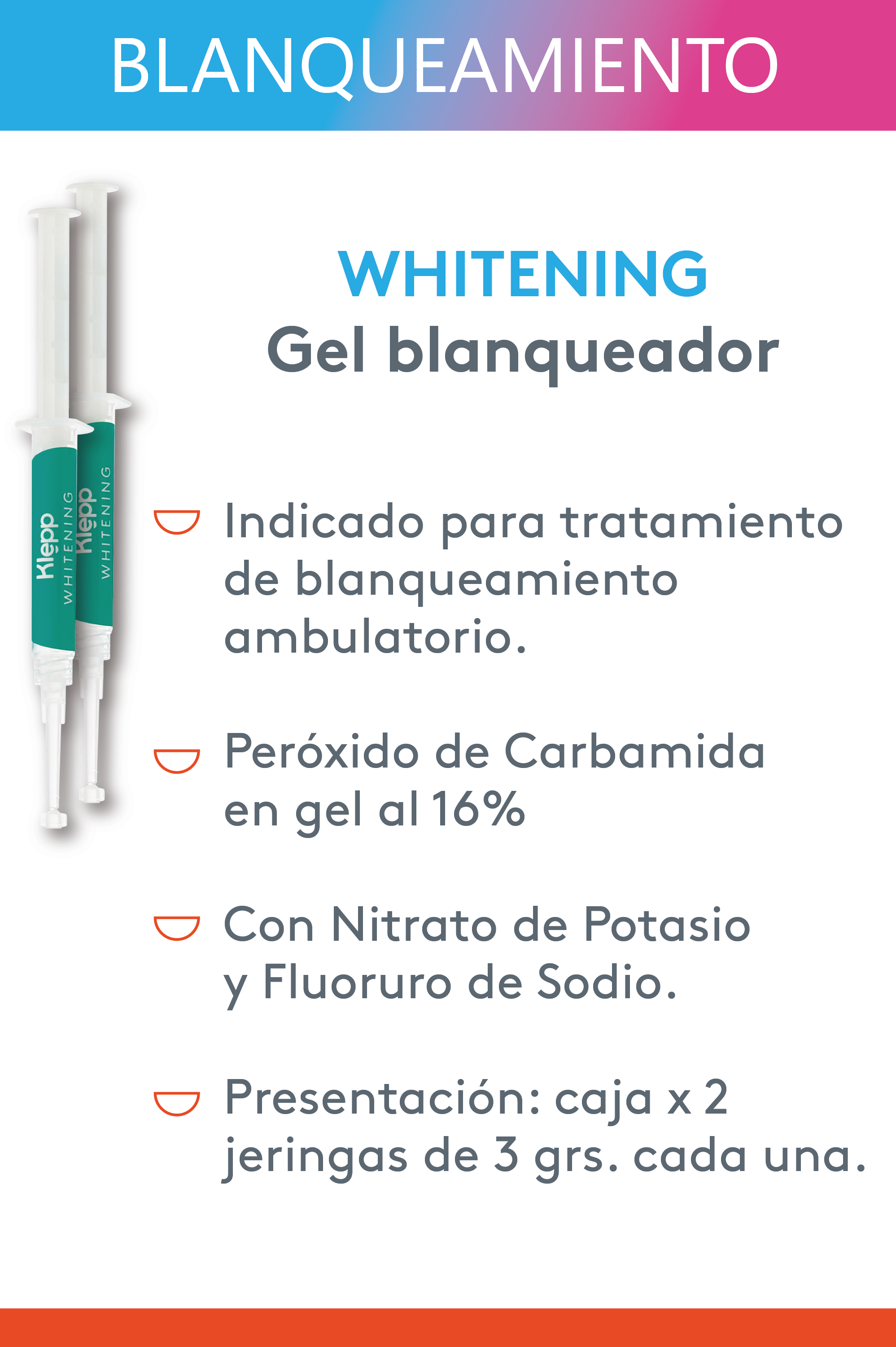 Gel Blanqueamiento 16% - Detalles